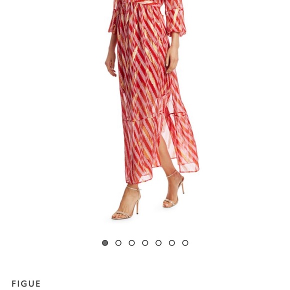 Figue starlight ikat silk metallic maxi dress - Picture 5 of 7